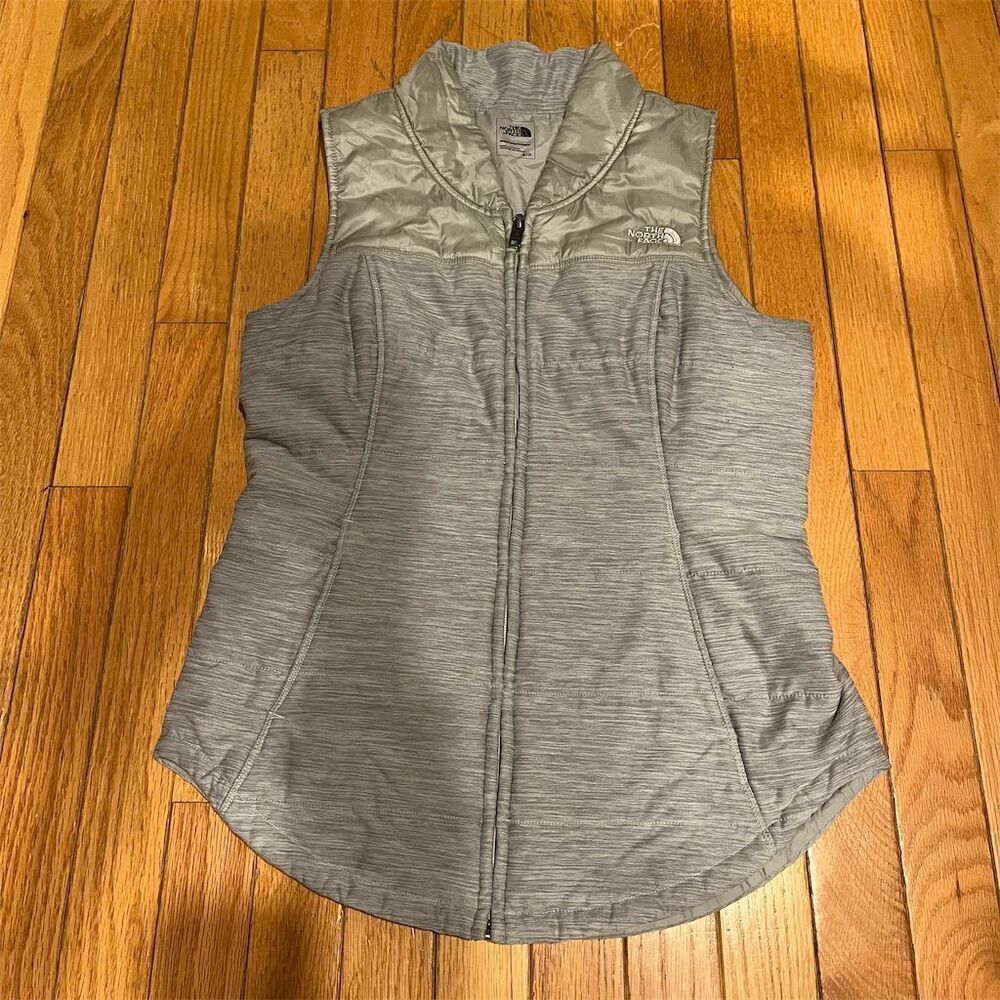 The North Face Women's Gray Pseudio Full Zip Vest Size S Casual Run